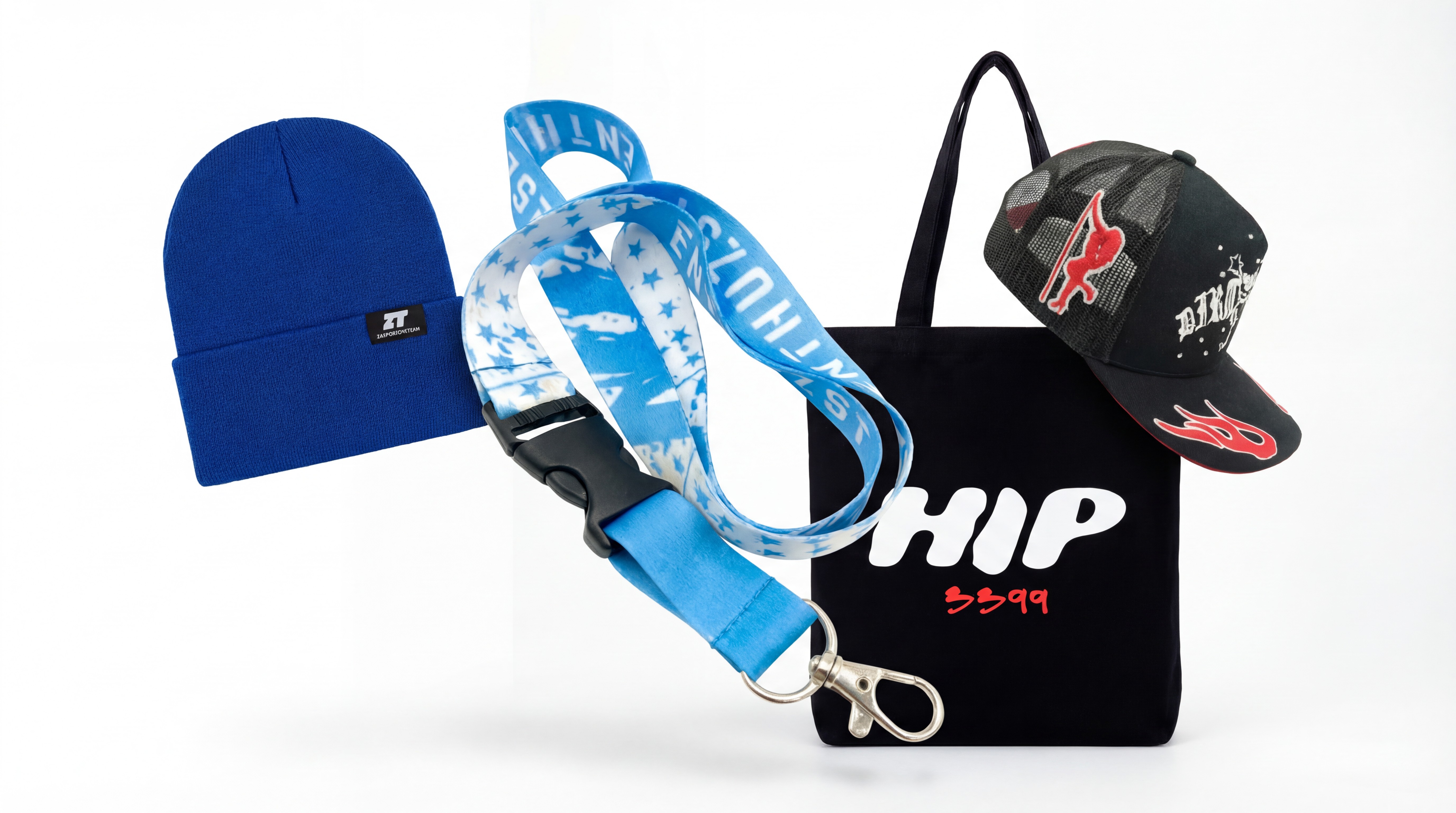 Custom logo product samples