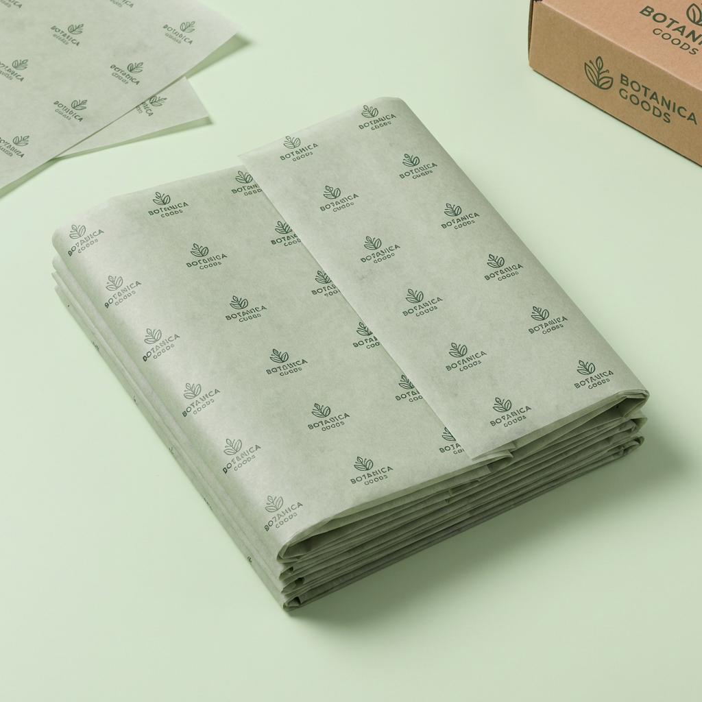 Custom branded tissue paper